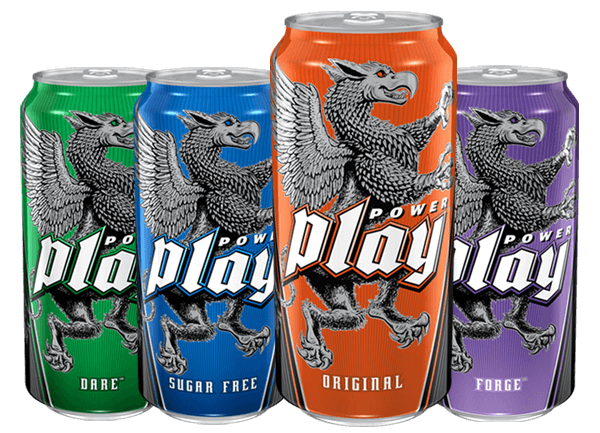 play energy products/drink cans
